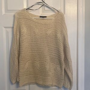Forever 21 cream cable sweater